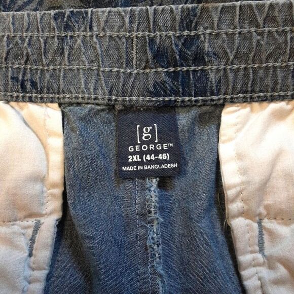 George Shorts‎ Above Knee Stretch Waist Men's Size 2XL 44-46 NWT - Picture 7 of 13